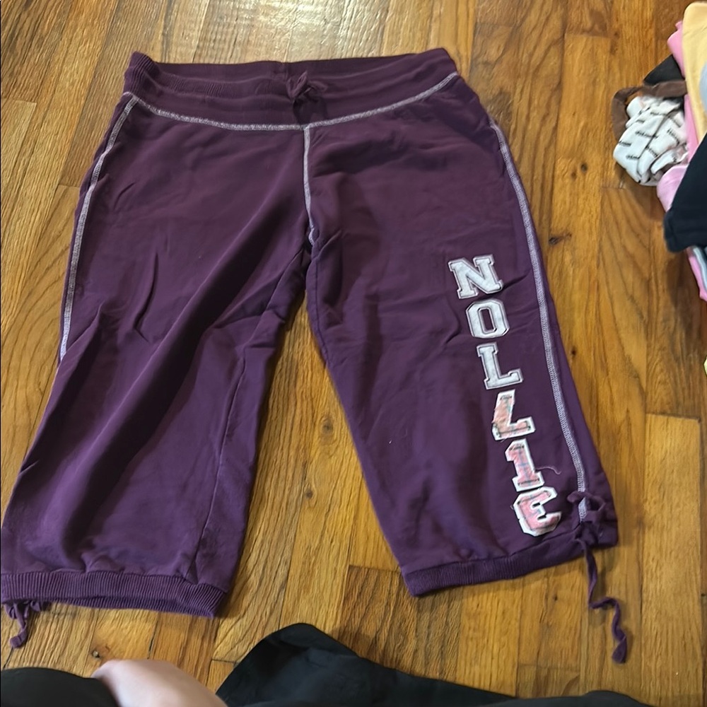 Nollie Purple Capri Sweatpants